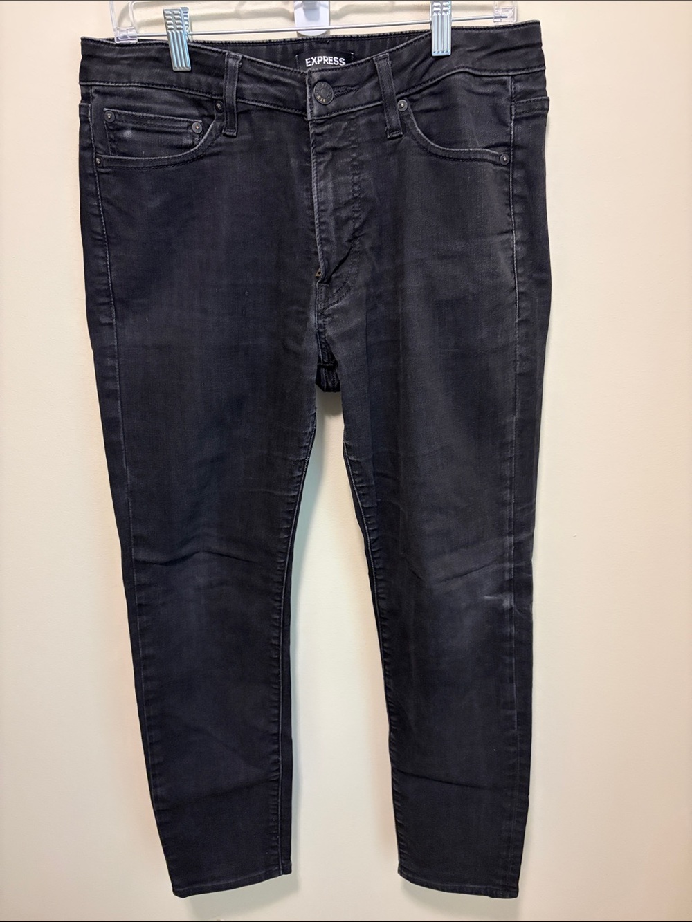 Express Men's Slim Black Skinny Jeans